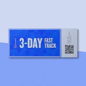 3-Day Fast Track Ticket Mockup
